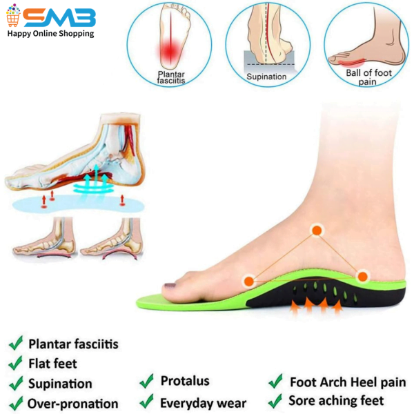 Orthotic Shoe Insole is Comfortable for Men & Women. High Elastic, Comfortable, Anti-slip Insole Buy Best Price Online at Shopnomarket.com.bd